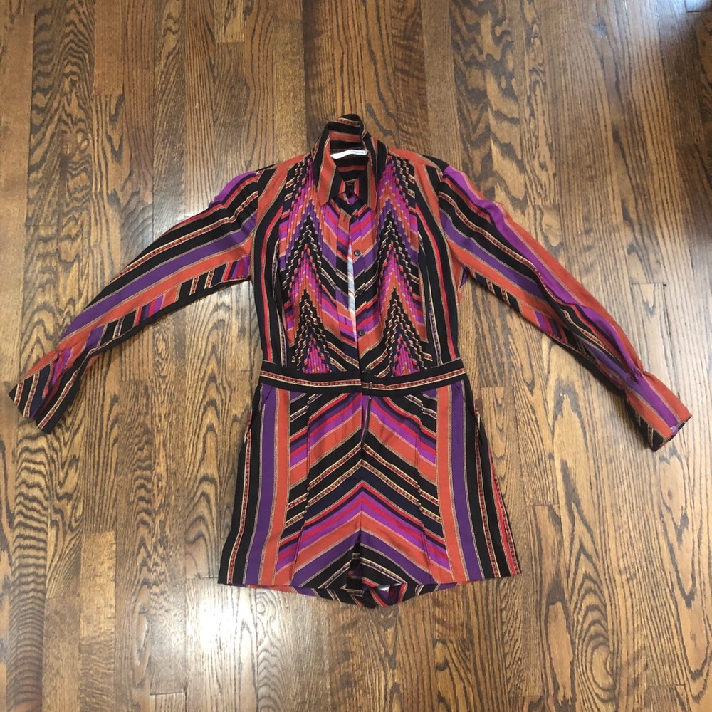 Diane Von Furstenberg long sleeve romper